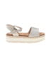 TOMS Silver Sandals Size 8 - photo 1