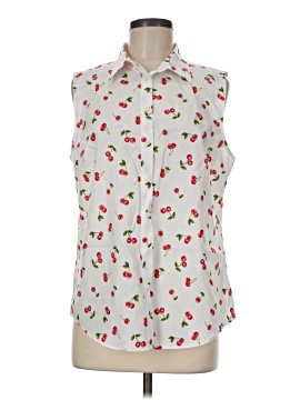 Lands' End Sleeveless Button Down Shirt