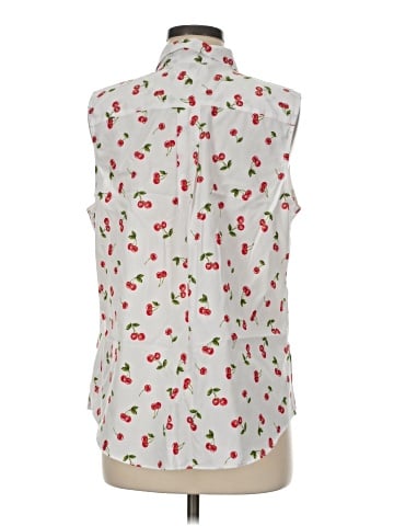 Lands' End Sleeveless Button-Down Shirt (view 2)