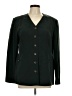 Due Per Due 100% Silk Green Silk Blazer Size 10 - photo 1