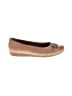 ABEO 100% Leather Tan Flats Size 9 1/2 - photo 1