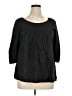 H&M Black 3/4 Sleeve Blouse Size 14 - photo 1