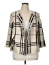 Chico's Plaid Ivory Cardigan Size XL (3) - photo 1