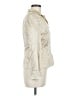 Kasper 100% Silk Metallic Ivory Long Sleeve Silk Top Size 6 - photo 4
