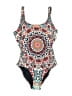 Red Carter Paisley Blue One Piece Swimsuit Size 4 - photo 1