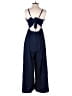 Assorted Brands Solid Blue Jumpsuit Size M - photo 2