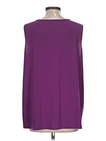 Susan Graver Sleeveless T-Shirt (view 2)
