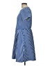 Draper James Stripes Blue Casual Dress Size L - photo 5
