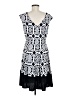 Tiana B. Graphic Black Casual Dress Size 8 - photo 2