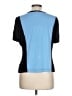 St. John Color Block Blue Short Sleeve Top Size L - photo 2