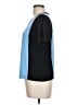 St. John Color Block Blue Short Sleeve Top Size L - photo 5