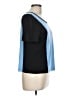 St. John Color Block Blue Short Sleeve Top Size L - photo 4