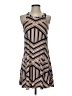 Veronica M. Chevron-herringbone Tan Casual Dress Size S - photo 1