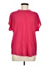 Pure Navy 100% Rayon Pink Short Sleeve Blouse Size M - photo 1