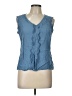 Old Navy 100% Rayon Blue Sleeveless Blouse Size L - photo 1