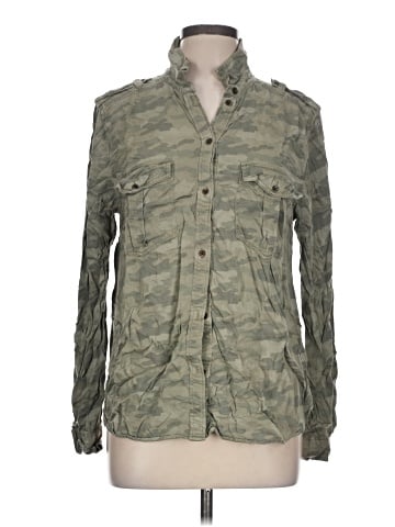 American Eagle Outfitters Long Sleeve Button-Down Shirt (view 1)