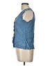 Old Navy 100% Rayon Blue Sleeveless Blouse Size L - photo 5