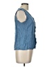 Old Navy 100% Rayon Blue Sleeveless Blouse Size L - photo 4