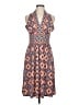 Wisp Paisley Orange Casual Dress Size 6 - photo 1