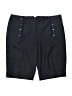 Sharagano Solid Black Shorts Size 16 - photo 1