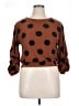 Haute Monde Brown 3/4 Sleeve Blouse Size XL - photo 1