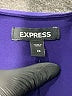 Express Solid Purple Cocktail Dress Size XS - photo 7