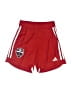 Adidas 100% Polyester Hearts Red Athletic Shorts Size M (youth) - photo 1