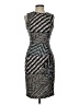 Calvin Klein Graphic Gray Cocktail Dress Size P (petite) - photo 1