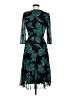 Studio One Print Green Cocktail Dress Size M (petite) - photo 2