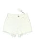 7 For All Mankind White Denim Shorts Size 23 waist - photo 1