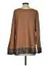 Doe & Rae Animal Print Brown Pullover Sweater Size S - photo 2