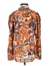 A.L.C. Paisley Orange Long Sleeve Button-Down Shirt Size 2 - photo 2