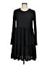 Zara Solid Black Casual Dress Size M - photo 1