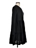 Zara Solid Black Casual Dress Size M - photo 4