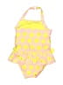 Cat & Jack 100% Polyester Stars Yellow One Piece Swimsuit Size 3T - photo 2