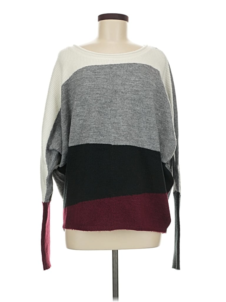 Pre-owned H By Halston Pullover Sweater In Gray