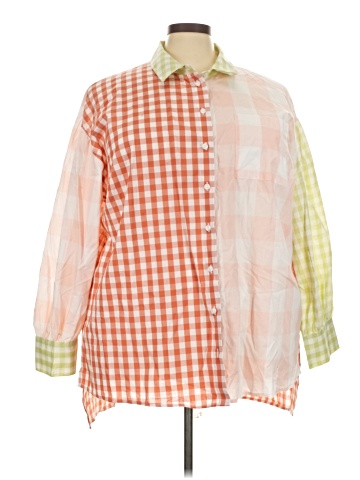 Cato 3/4 Sleeve Button-Down Shirt (view 1)