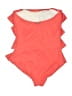 MICHAEL Michael Kors Solid Red One Piece Swimsuit Size S (estimated) - photo 2