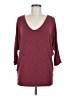 Laila Jayde Burgundy Pullover Sweater Size M - photo 1