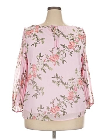 LC Lauren Conrad 3/4 Sleeve Blouse (view 1)