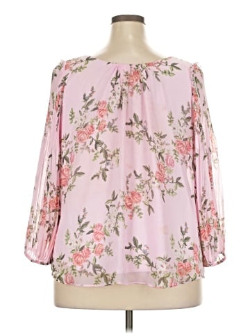 LC Lauren Conrad 3/4 Sleeve Blouse (view 2)