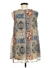 Roz & Ali 100% Polyester Blue Sleeveless Blouse Size M - photo 2