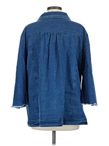 Reborn 3/4 Sleeve Button-Down Shirt (view 2)
