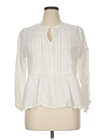 Ann Taylor LOFT 3/4 Sleeve T-Shirt (view 1)