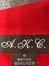 A.K.C. 100% Polyester Red Cardigan Size 18 - photo 7