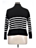 DKNY Stripes Black Turtleneck Sweater Size XL - photo 2