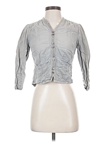 Elevenses 3/4 Sleeve Button-Down Shirt (view 1)