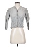 Elevenses 100% Cotton Gray 3/4 Sleeve Button-Down Shirt Size 2 - photo 1