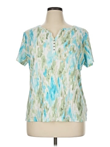 Karen Scott Short Sleeve Blouse (view 1)