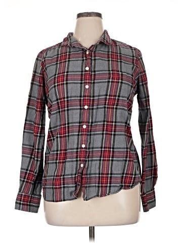 J.Crew Factory Store Long Sleeve Button-Down Shirt (view 1)